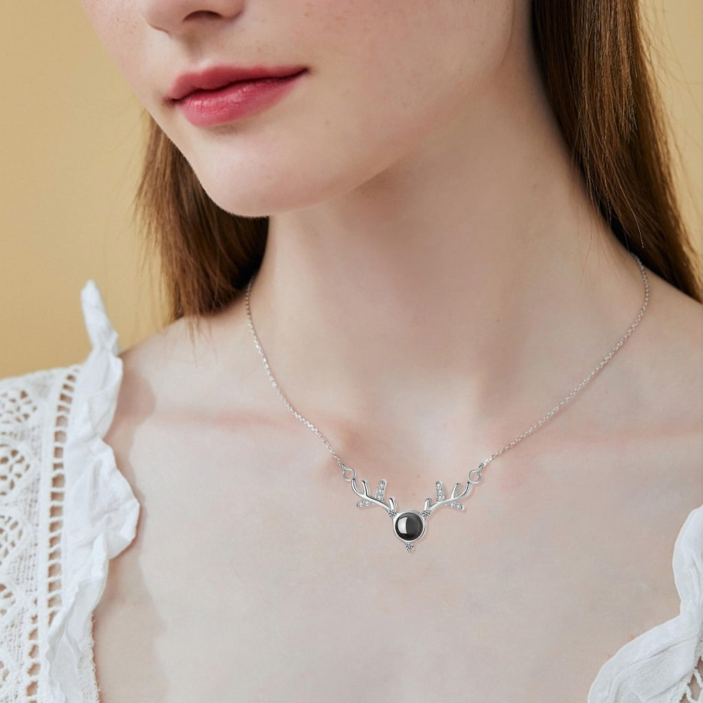 1 PC Silver Personalized Initial Necklace with Dainty Star Charms - Delicate Silver Tone Customized Jewelry-MAMA