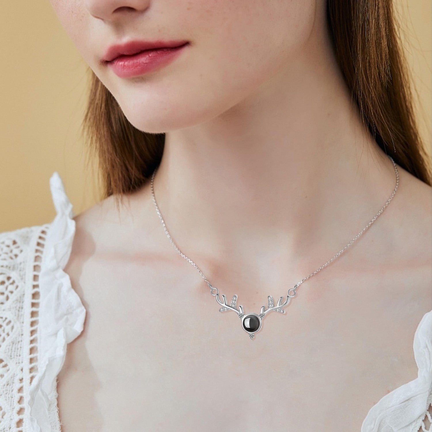 1 PC Silver Personalized Initial Necklace with Dainty Star Charms - Delicate Silver Tone Customized Jewelry-MAMA